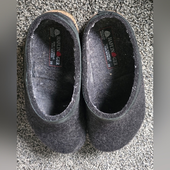 HAFLINGER Women's GZL Leather Trim Grizzly Womens Size 5 (36) - Picture 5 of 10